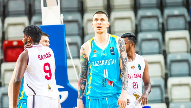Сборная Казахстана по баскетболу одержала разгромную победу в матче отбора на Кубок Азии