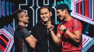 Бой казахстанского актера на турнире по MMA завершился эффектным нокаутом